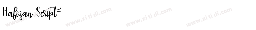 Hafizan Script字体转换
